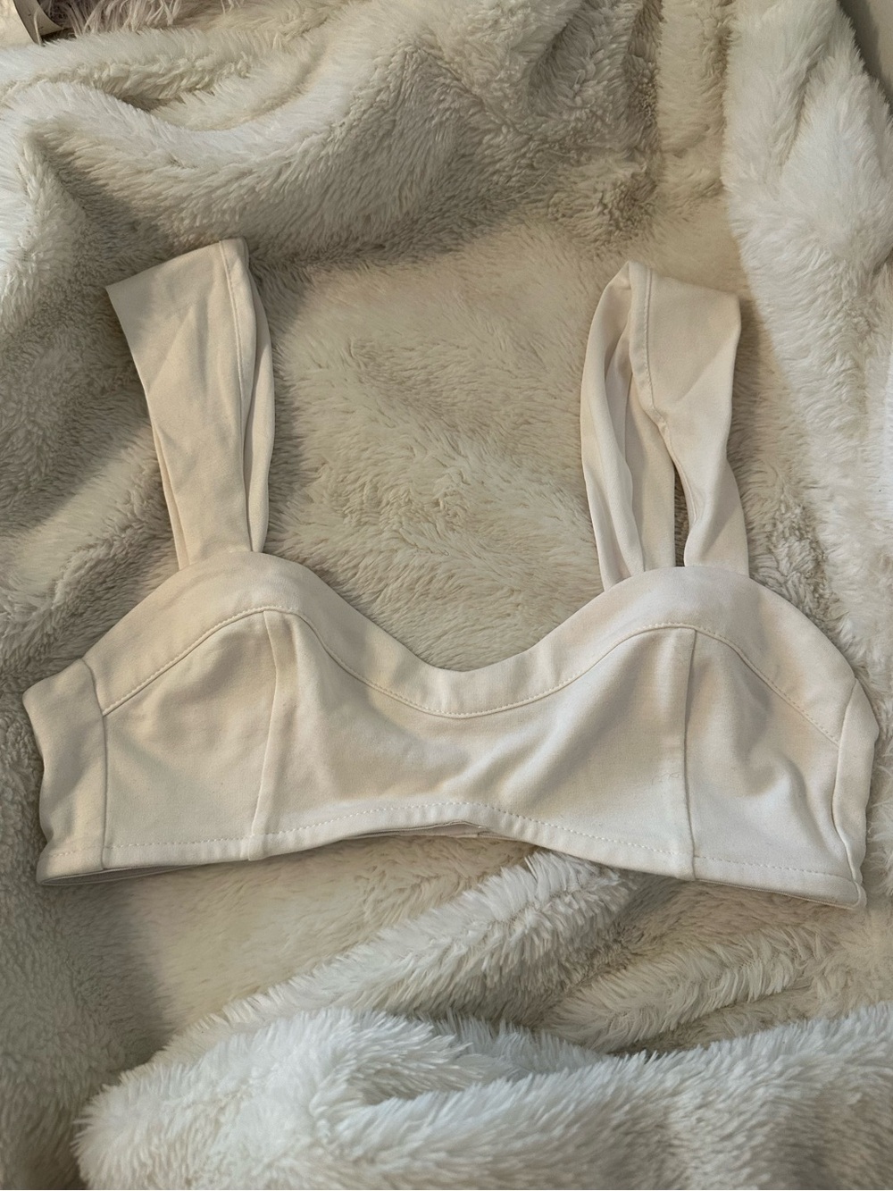 Forever 21 Deadstock White Casual Bustier Crop Top - Picture 2 of 5